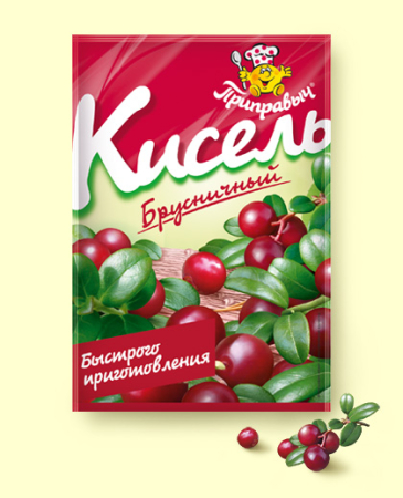 Кисель Брусничный 110г*25шт Приправыч